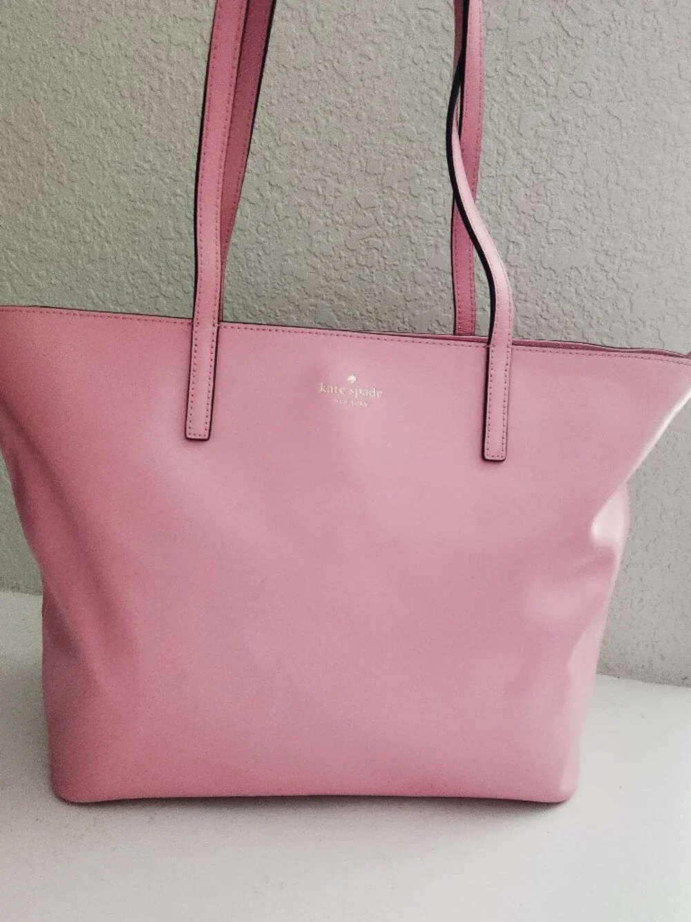 New Kate Spade NY Pink Leather Shoulder Bag Purse Tote